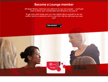 Tablet Screenshot of lounge.virginmoney.com
